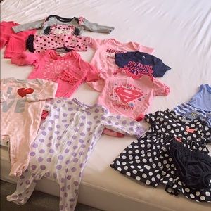 Girls 0-3 month clothing bundle